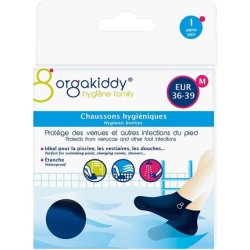 Orgakiddy Hygienic Booties M Medium Blue