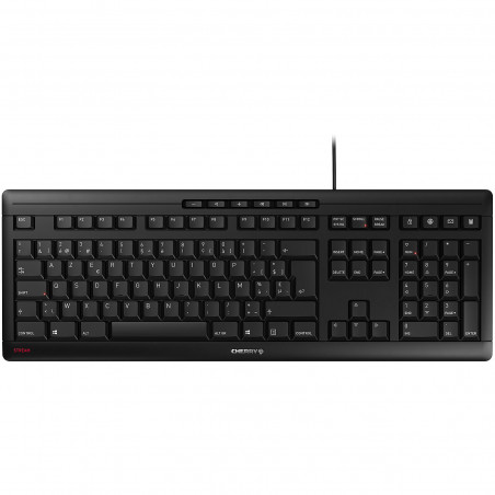 CHERRY STREAM keyboard USB AZERTY Belgian Black
