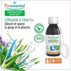 Puressentiel Sore Throat Soothing Syrup 125ml - Soothes and Relieves Sore Throats