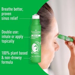 Puressentiel Respiratory Roll-on Sinus Express Immediate Sinus Relief 100% Plant-Based Formula Organic Aloe Vera and