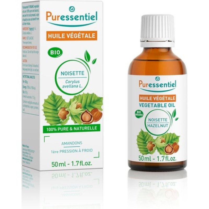 Puressentiel Hazelnut Vegetable Oil Corylus Avellana Organic 50ml