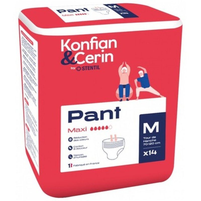 The Konfian & Cerin Adult Absorbent Pants for Heavy Urinary Incontinence
