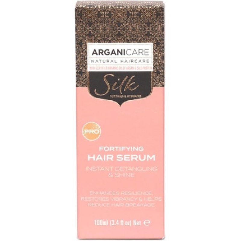 Arganicare Organic Argan Oil and Silk Smoothing Anti Frizz Control Hair Serum Treatment 100ml