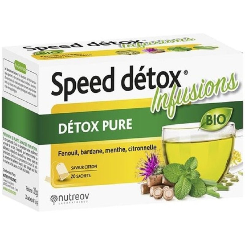 Nutreov Speed Detox Pure Detox Infusion Organic 20 Sachets