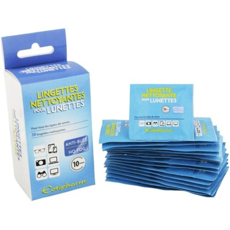 Estipharm Cleansing Wipes for Glasses 30 Wipes