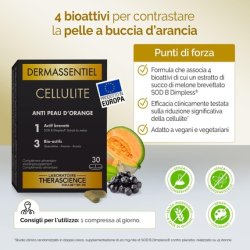 DERMASSENTIEL CELLULITE Anti-Cellulite Effect Clinically Proven Efficacy Melon Superoxide Dismutase 3 Bioactive