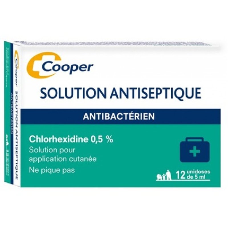 Cooper Antiseptic Solution Chlorhexidine 0.5% 5ml - Pack of 12