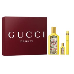 Gucci Flora Gorgeous Orchid Eau De Parfum Spray Set - 100ml 10ml 5ml Miniature