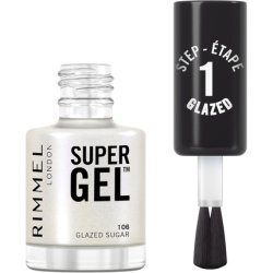 Rimmel Super Gel Long-Wear Nail Polish 106 Glazed Sugar Frosted Finish