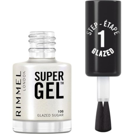 Rimmel Super Gel Long-Wear Nail Polish 106 Glazed Sugar Frosted Finish