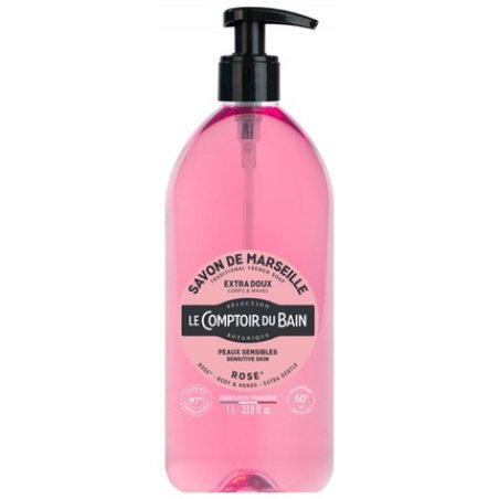 Le Theke Du Bad Traditional Soap from Marseille Rose 1L