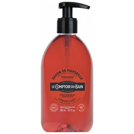 Le Theke Du Bad Traditional Soap from Marseille Poppy 500ml