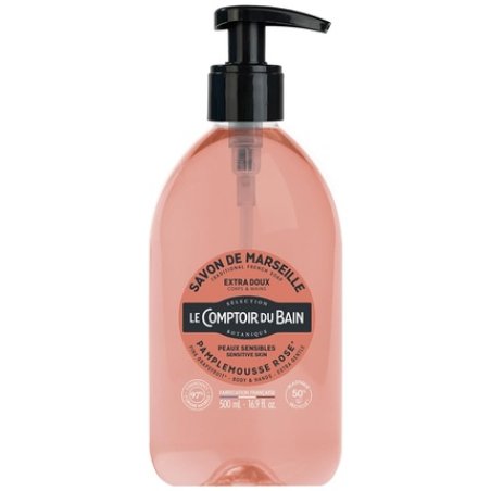Le Theke Du Bad Traditional Marseille Soap Grapefruit Rose 500ml