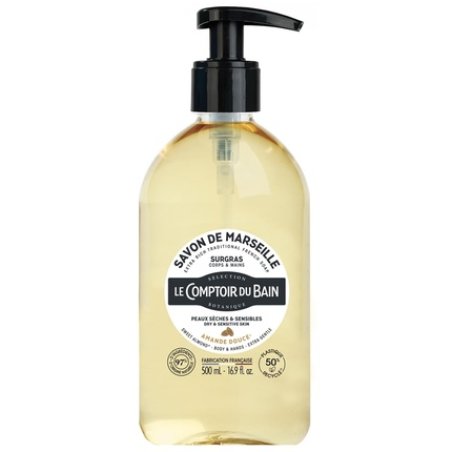 Le Comptoir Du Bain Marseille Soap Superfatted Sweet Almond 500ml
