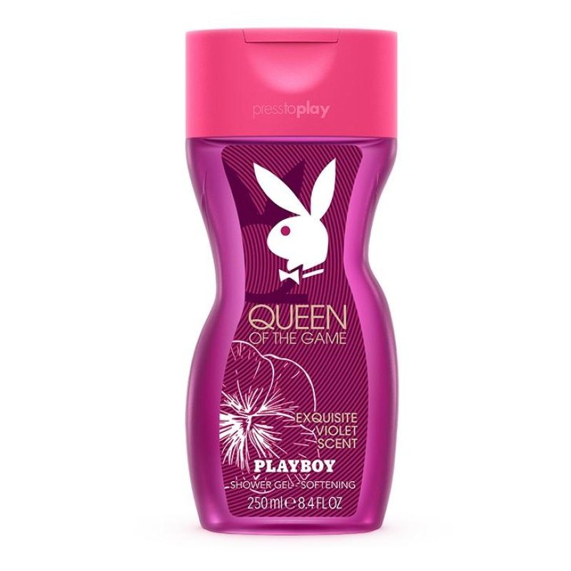 Playboy Queen of the Game 250ml Shower gel Women Body Orange blossom, Violet
