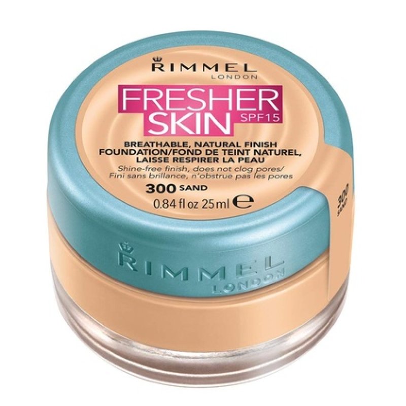 Rimmel London Fresher Skin SPF 15 Foundation in Sand 30ml