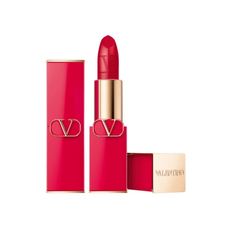 Valentino Rosso Satin Finish Cream Lipstick 22r Refillable - 35 Grams