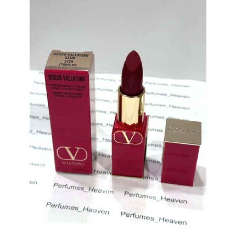 Valentino Bold Satin Lip Shade 217A Ether Red
