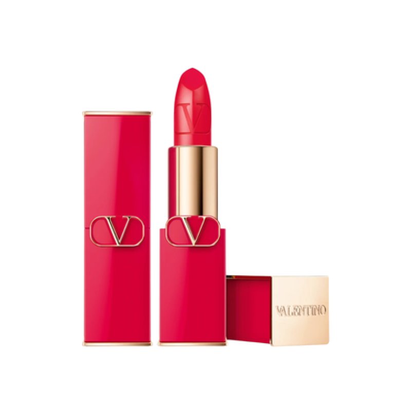 Valentino Rosso Satin Finish Cream Lipstick 404r Refillable - 35 Grams