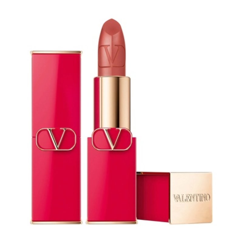 Valentino Rosso Satin Finish Cream Lipstick 100r Refillable - 35 Grams
