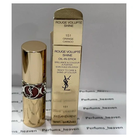 Yves Saint Laurent Rouge Volupte Shine Oil-In-Stick Lipstick 151 Orange Caraco