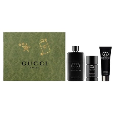 Gucci Guilty Pour Homme 3 Piece Gift Set: Eau de Parfum 90ml Spray 75ml Deodorant 50ml Gel - Hard Box