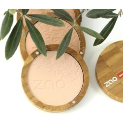 ZAO Organic Makeup Compact Powder Milk Chocolate 305 0.32 Oz