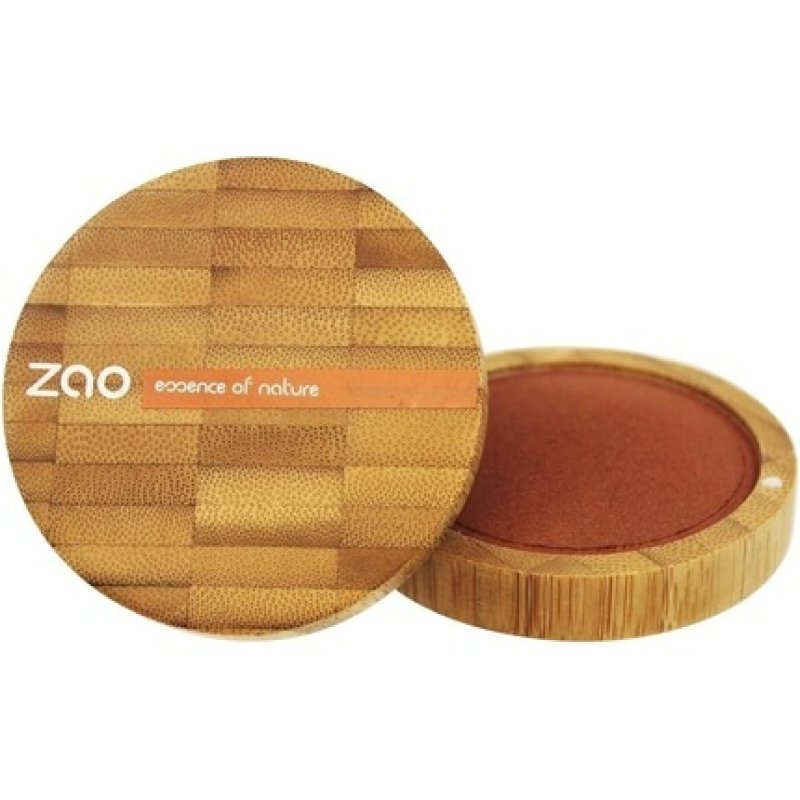 ZAO Organic Makeup Mineral Cooked Powder Bronzer Red Copper 345 0.53 Oz