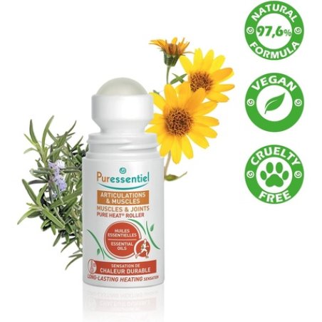 Puressentiel Muscles & Joints Pure Heat Roll-On 75ml - Fast & Natural Pain Relief