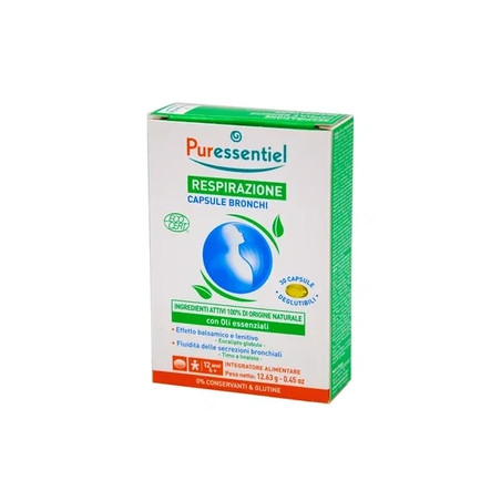 Puressentiel Respiratory Dietary Supplement For Bronchi - 30 Capsules
