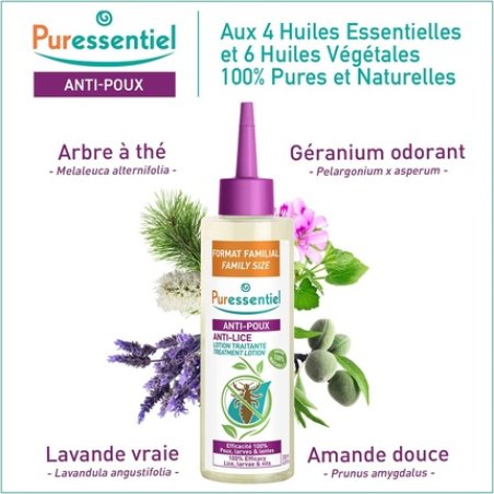 Puressentiel Anti Lice Treatment Lotion with Comb - Proven Effectiveness