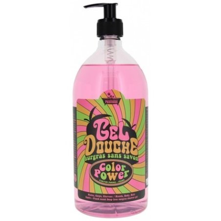 Les Petits Bains De Provence Shower Gel Apple Peach 1L - Moisturizing