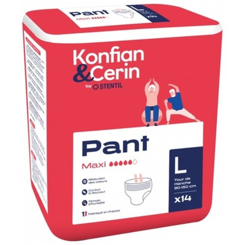 The Konfian & Cerin Adult Absorbent Pants for Heavy Urinary Incontinence