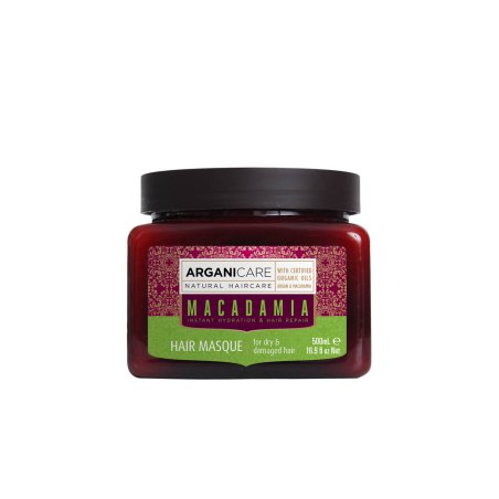 Arganicare Macadamia Hair Masque for Dry and Damaged Hair with Certified Organic Oils 500ml