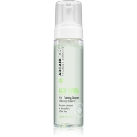 Arganicare Aloe Hydra 2-in-1 Foaming Cleanser - For Normal and Oily Skin, 225 ml