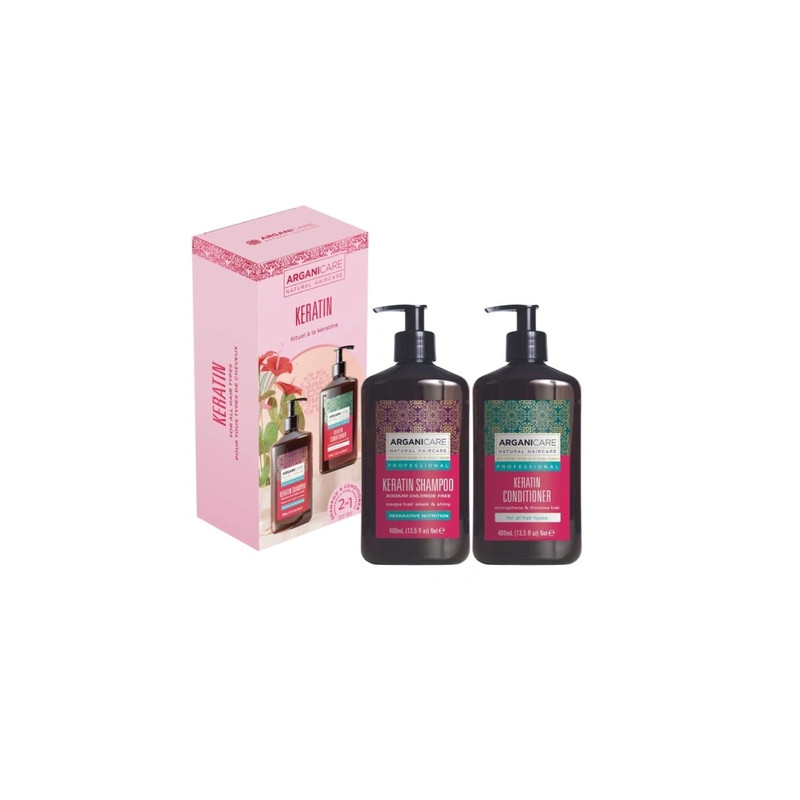 Arganicare Keratin Shampoo And Conditioner Set 2023