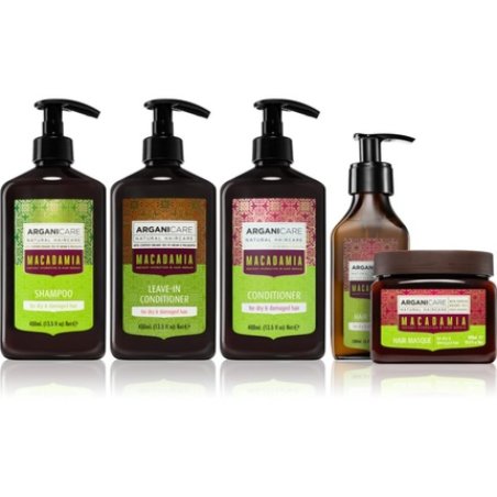 Arganicare Macadamia Set - Hair Care Gift Set for Damaged and Dry Hair