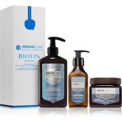 Arganicare Biotin Thickening and Fortifying Program Set - Gift Set for Hair Density Restoration