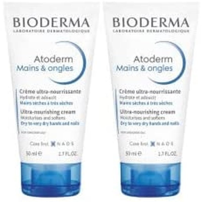 ATODERM Crème Mains & Ongles - Lot de 2 2x50ml