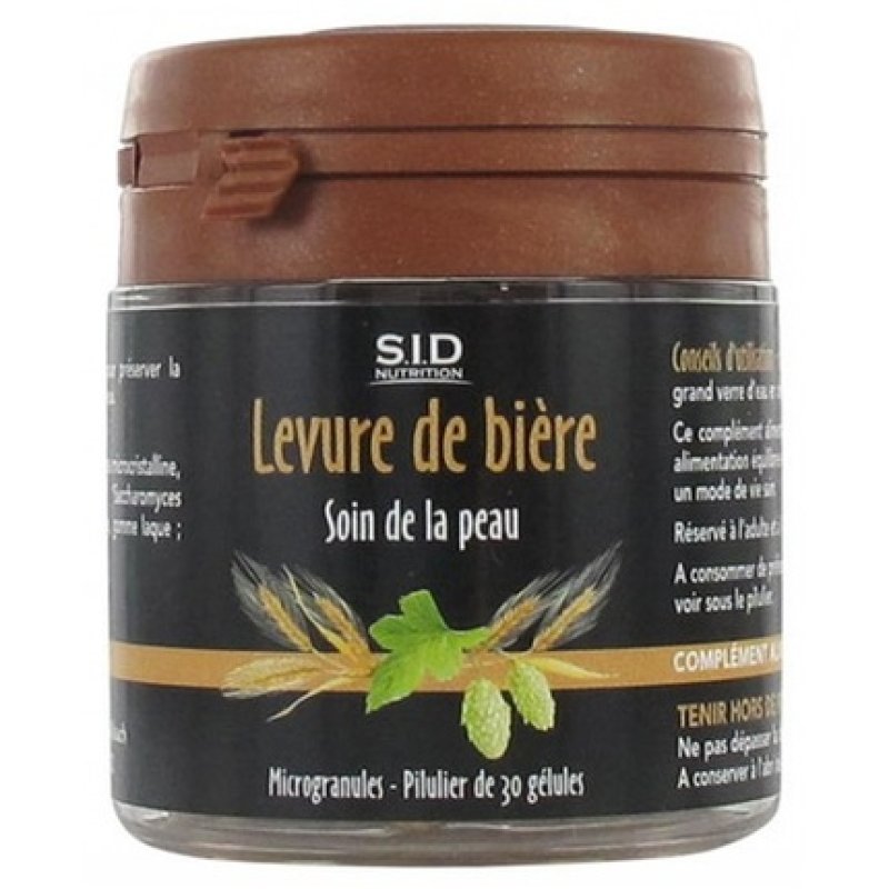 Sid Nutrition Skin Care Brewer's Yeast Dietary Supplement 30 Capsules