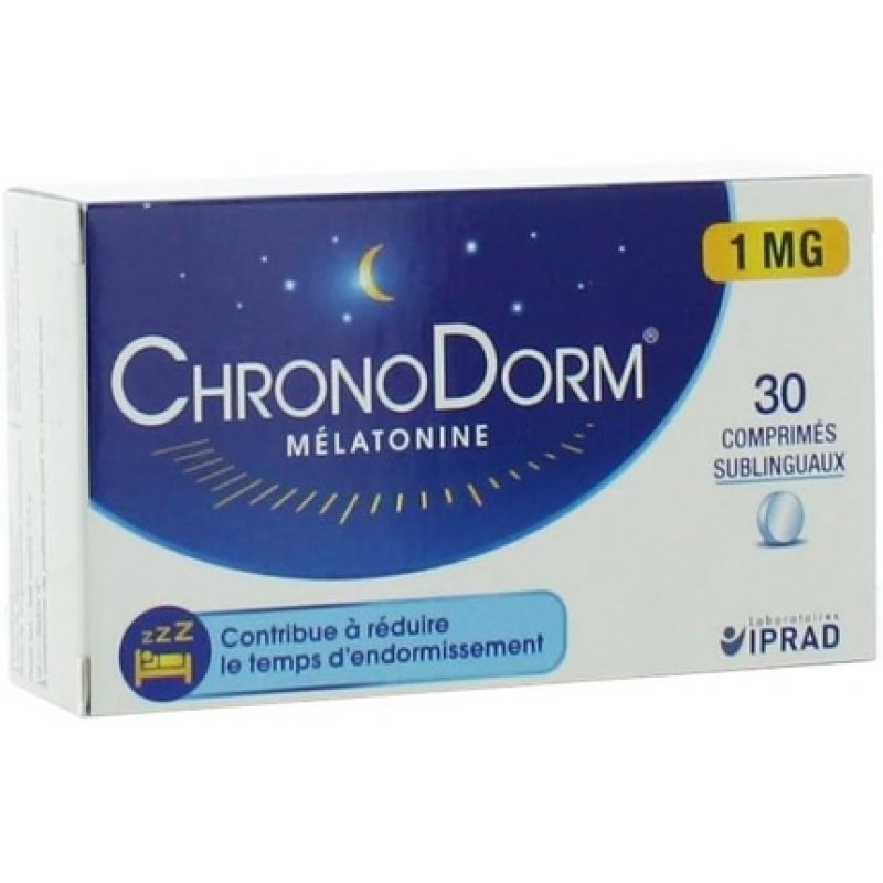 Chronodorm Melatonin Sublingual Tablets 30 Count 1mg