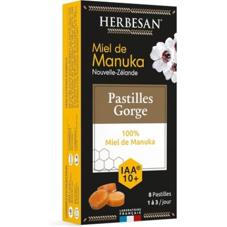 Herbesan Manuka Honey Lozenges 100% Honey IAA 10 - Pack of 8