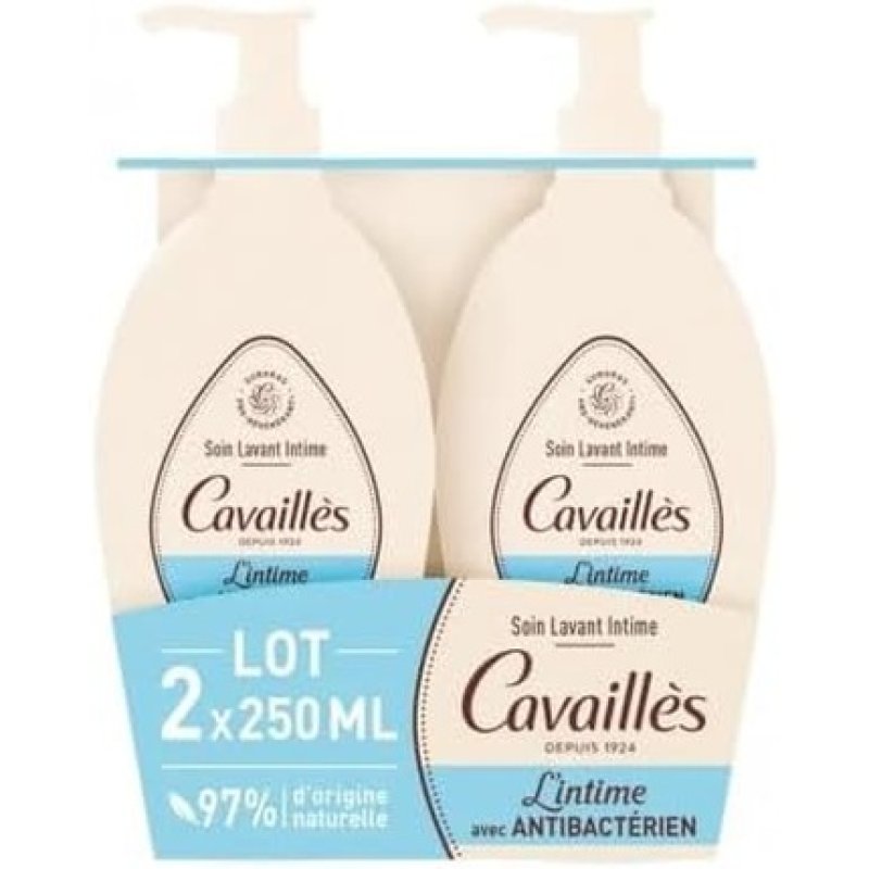Rogé Cavaillès Antibacterial Intimate Cleansing Care 250ml - Pack of 2