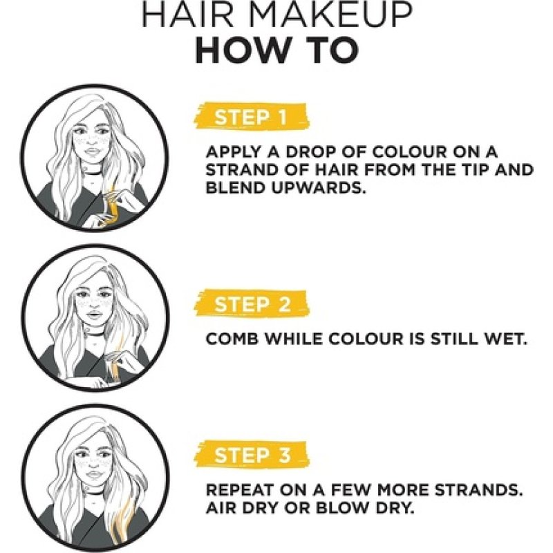 L'Oréal Paris Colorista Hair Make Up Number 8 30ml Yellow