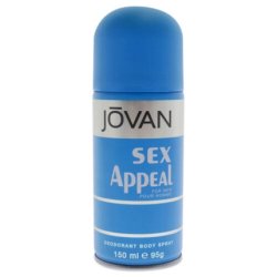Jovan Sex Appeal Deodorant Spray for Men 5 Oz