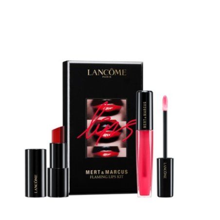 Lancome L'Absolu Rouge Lipcolor Flaming Lips Kit Mert & Marcus 02 Violet 11.7g