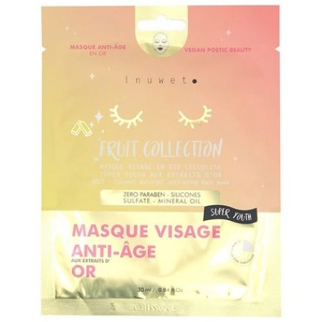 Inuwet Fruit Collection Anti-Aging Face Mask Gold 30ml - Firming