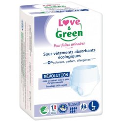 Love & Green Urinary Leakage Night Absorbent Underwear 8 Pads