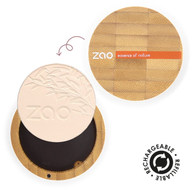 Zao Essence of Nature Poudre compacte 301 Ivoire 9 g