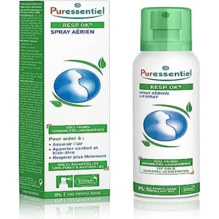Puressentiel Resp OK Air Spray 200ml Soothe the Airways Winter Ailments Blocked or Runny Nose Sneezing Pure Natural